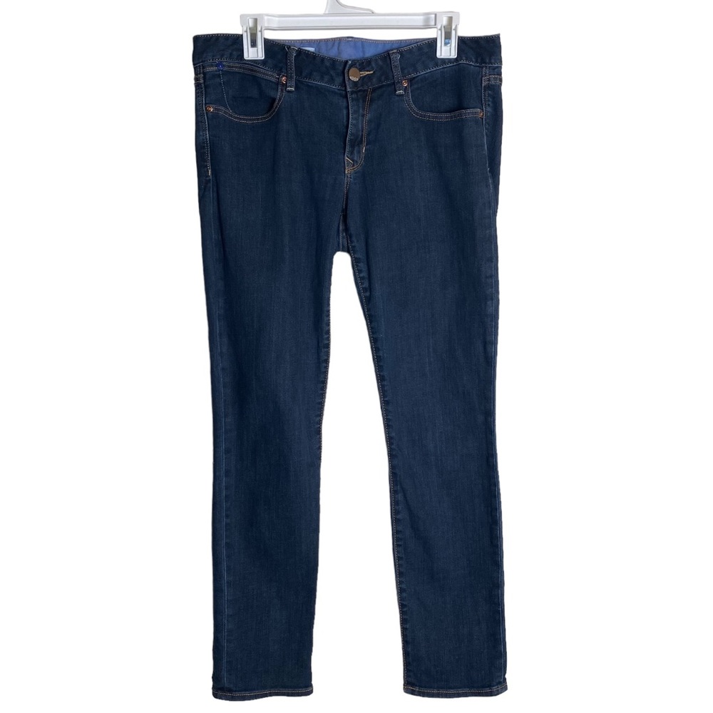 Gap Woman's Skinny Jeans Dark Wash Mid Rise Size 30/10a
